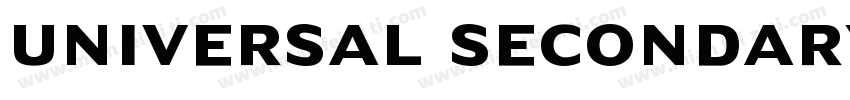Universal Secondary字体转换